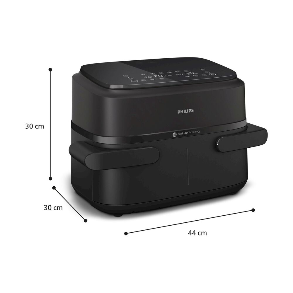 Airfryer Serie 1000 doppio cestello 7.1L NA150/00, image number 7