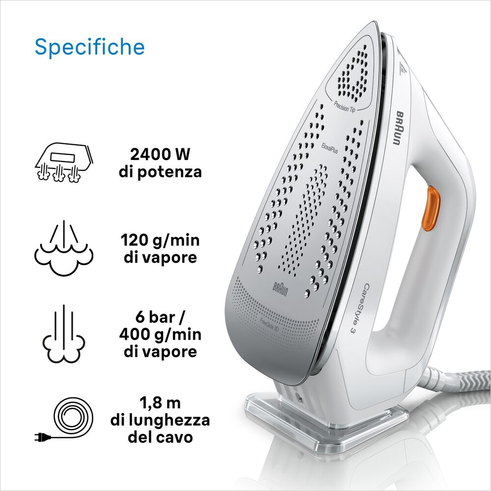 FERRO A CALDAIA BRAUN CareStyle 3 IS3132WH, image number 3