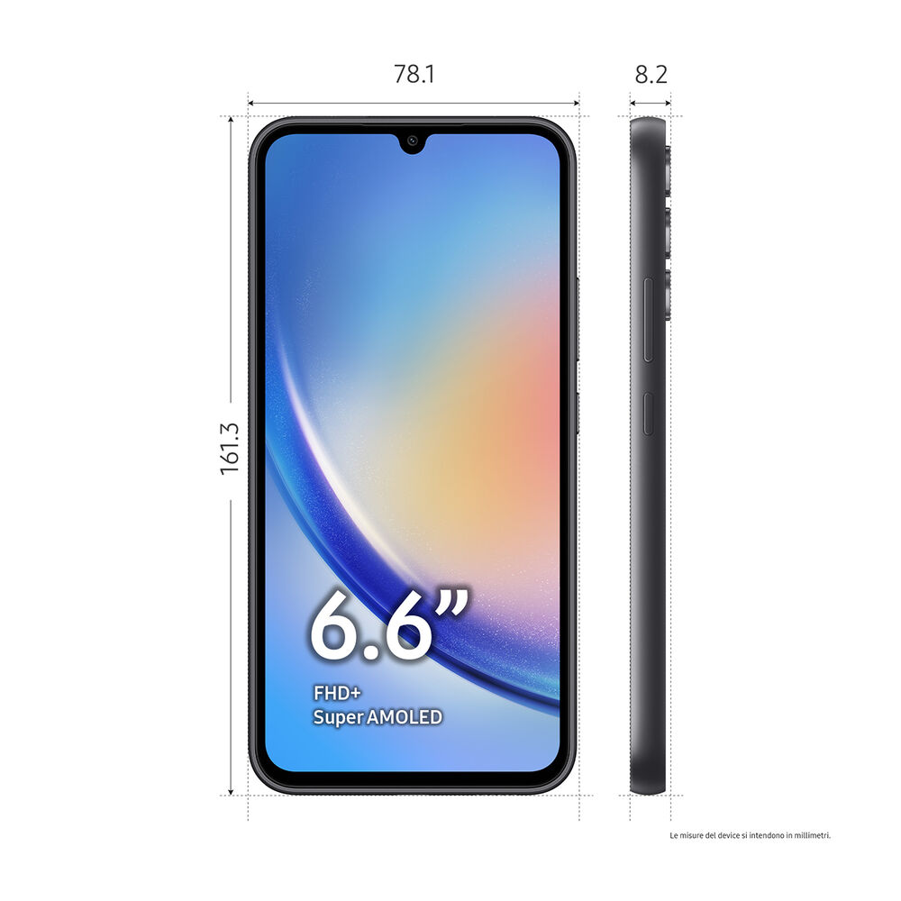 Galaxy A34 5G, 256 GB, Awesome Graphite, image number 2