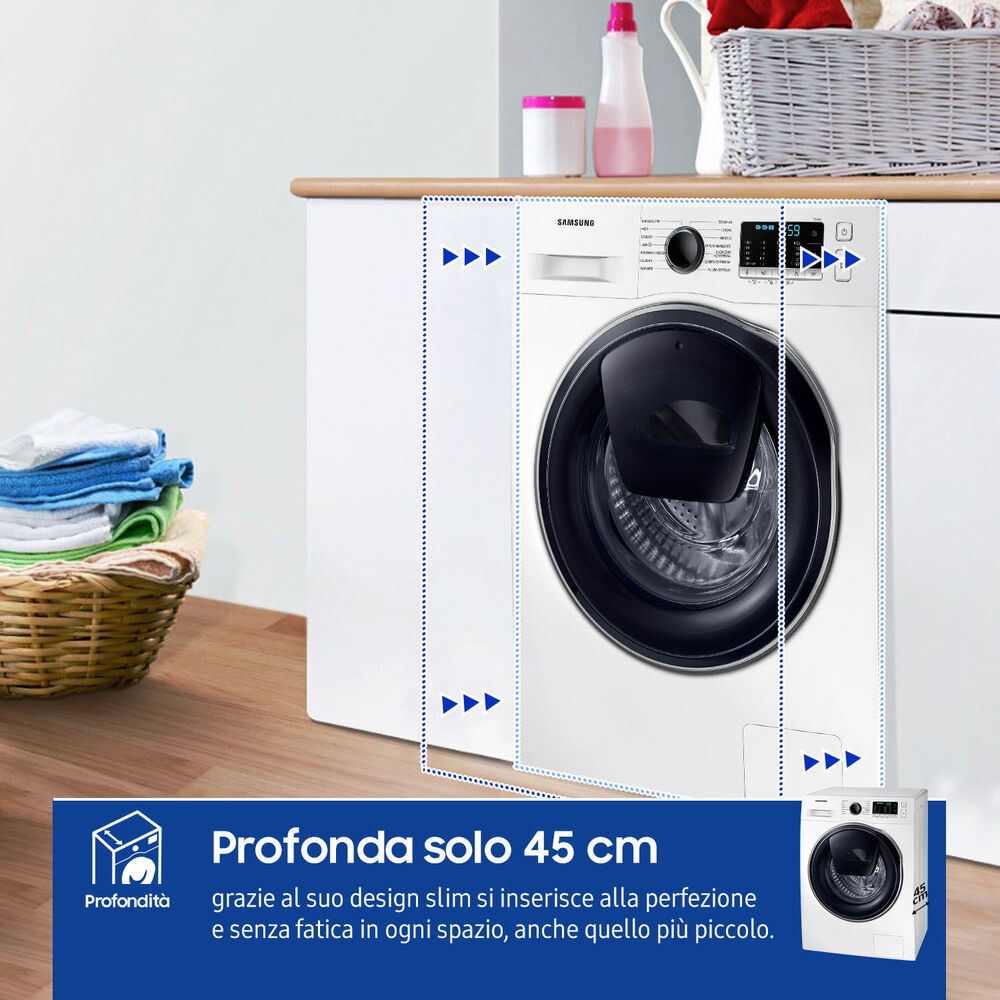 WW8NK52E0VW/ET LAVATRICE SLIM, Caricamento frontale, 8 kg, 45 cm, Classe C, image number 6