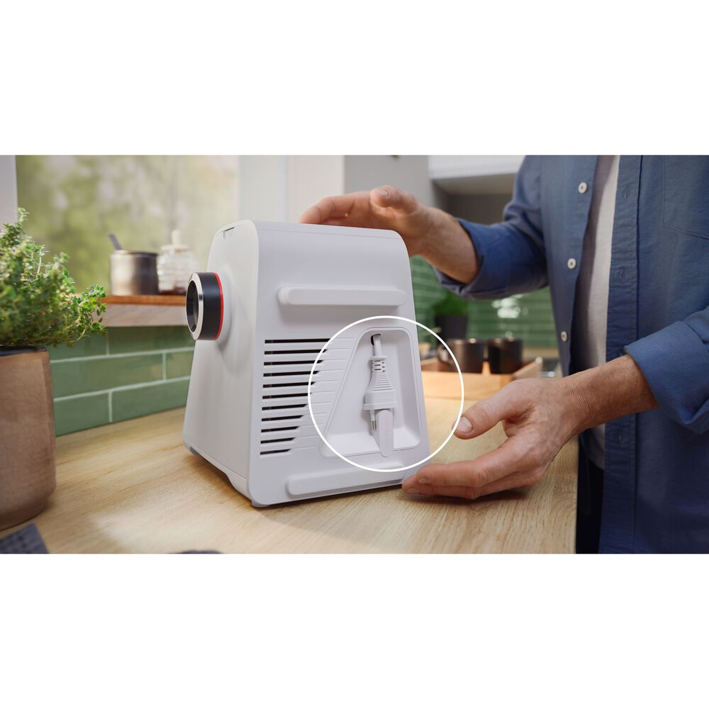 Tritacarne BOSCH MFWS420W MultiPower, 1900 W, Esclusiva Manopola di Comando per Velocit&agrave;, Ciotola, Pestello e Puntale per insaccati Inclusi, Bianco - PRMG GRADING OOBN - 10%, image number 5
