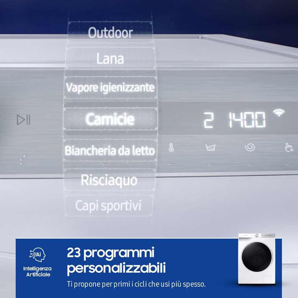 WW90T734DWH/S3 LAVATRICE, Caricamento frontale, 9 kg, 55 cm, Classe A, image number 2