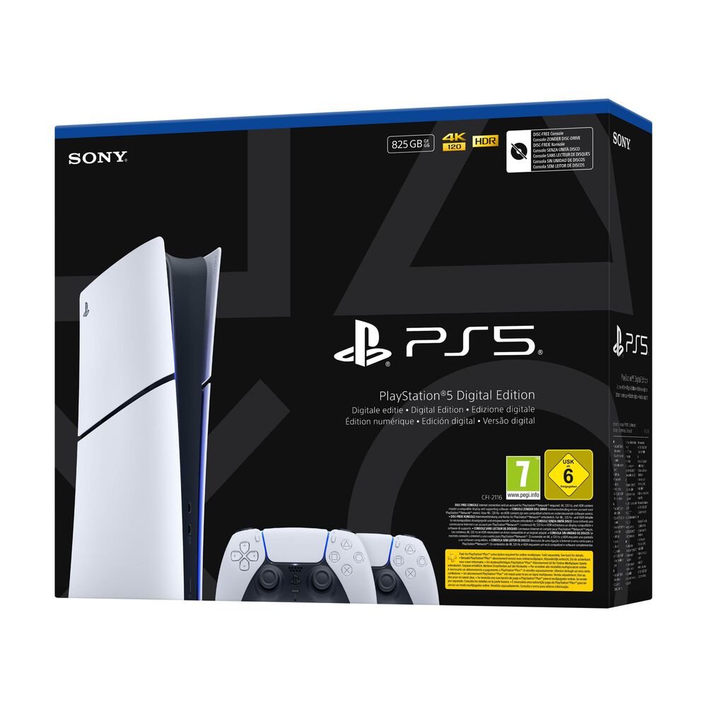 PS5 Digital + 2 DualSense, image number 2