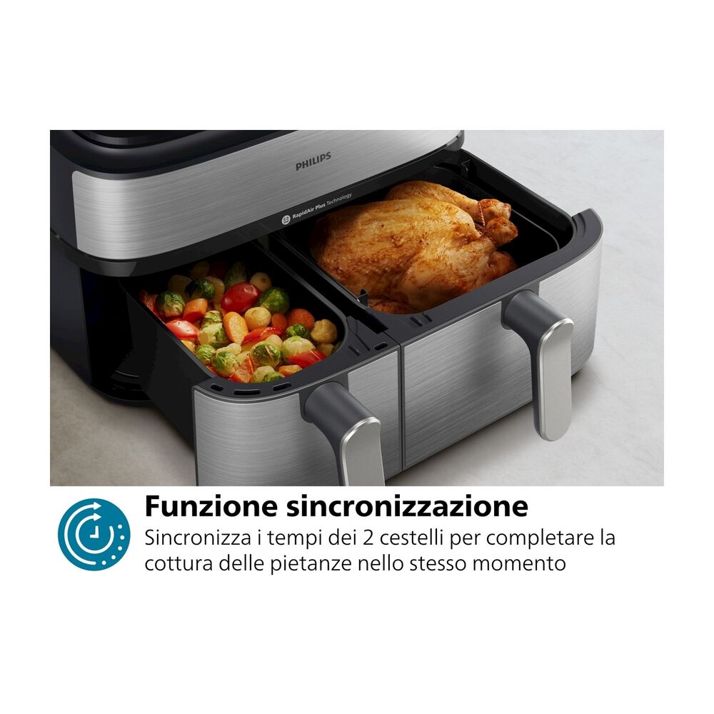 Airfryer Serie 5000 da 9L cottura vapore NA555/00, image number 11
