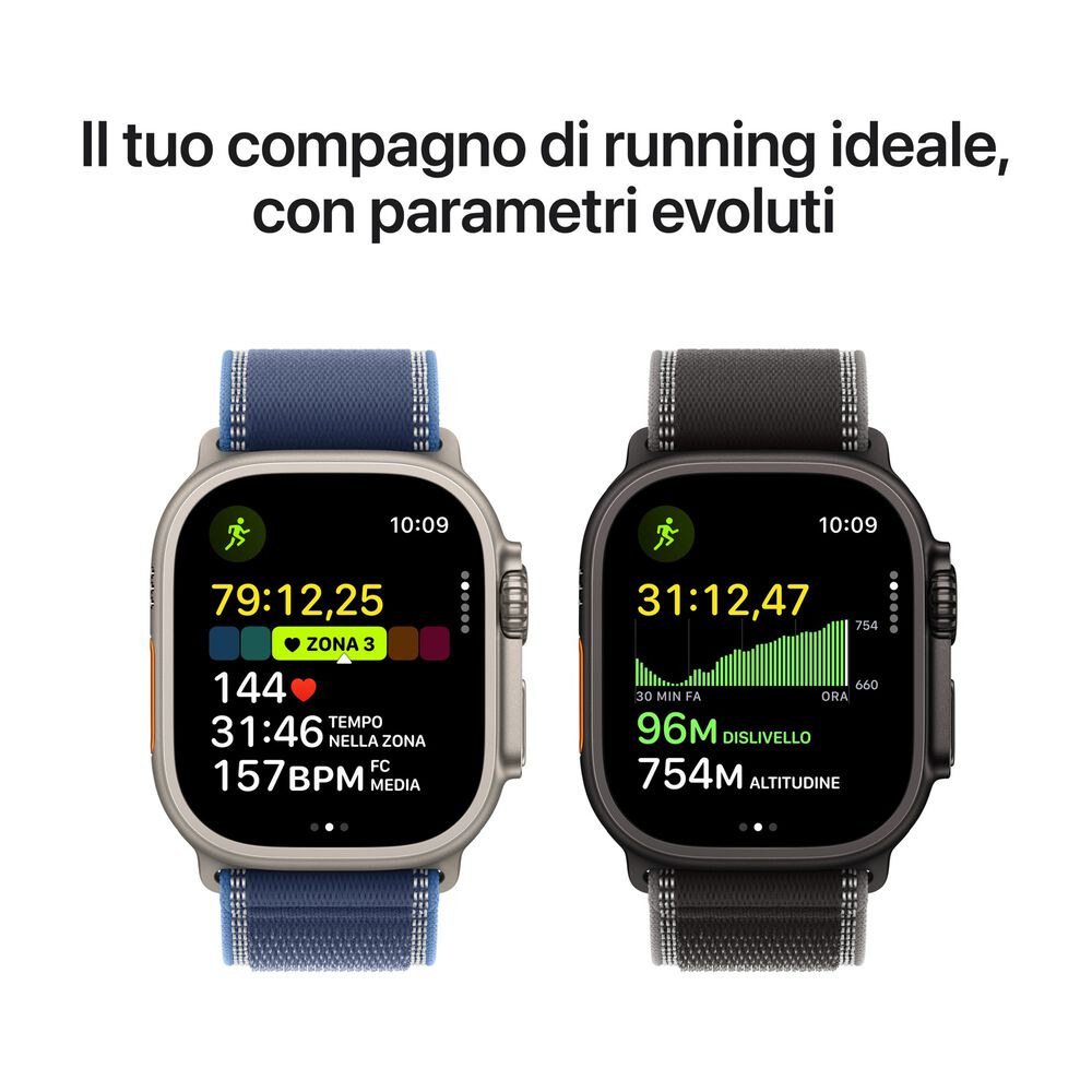 APPLE Watch Ultra 3 GPS + Cellular, Cassa in titanio naturale (49 mm) con Loop in maglia milanese in titanio naturale-Large - PRMG GRADING OOBN - 10%, image number 4