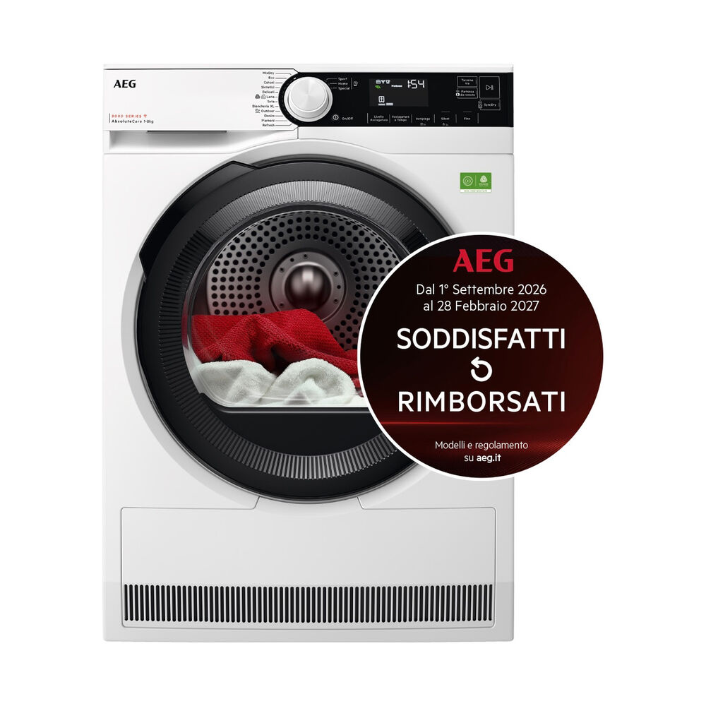 ASCIUGATRICE TR9HH8AY A pompa di calore, 8 kg, profondit&agrave; 63,6 cm, 60 dB(A), Bianco, Classe A - PRMG GRADING ROCN - 15%, image number 1