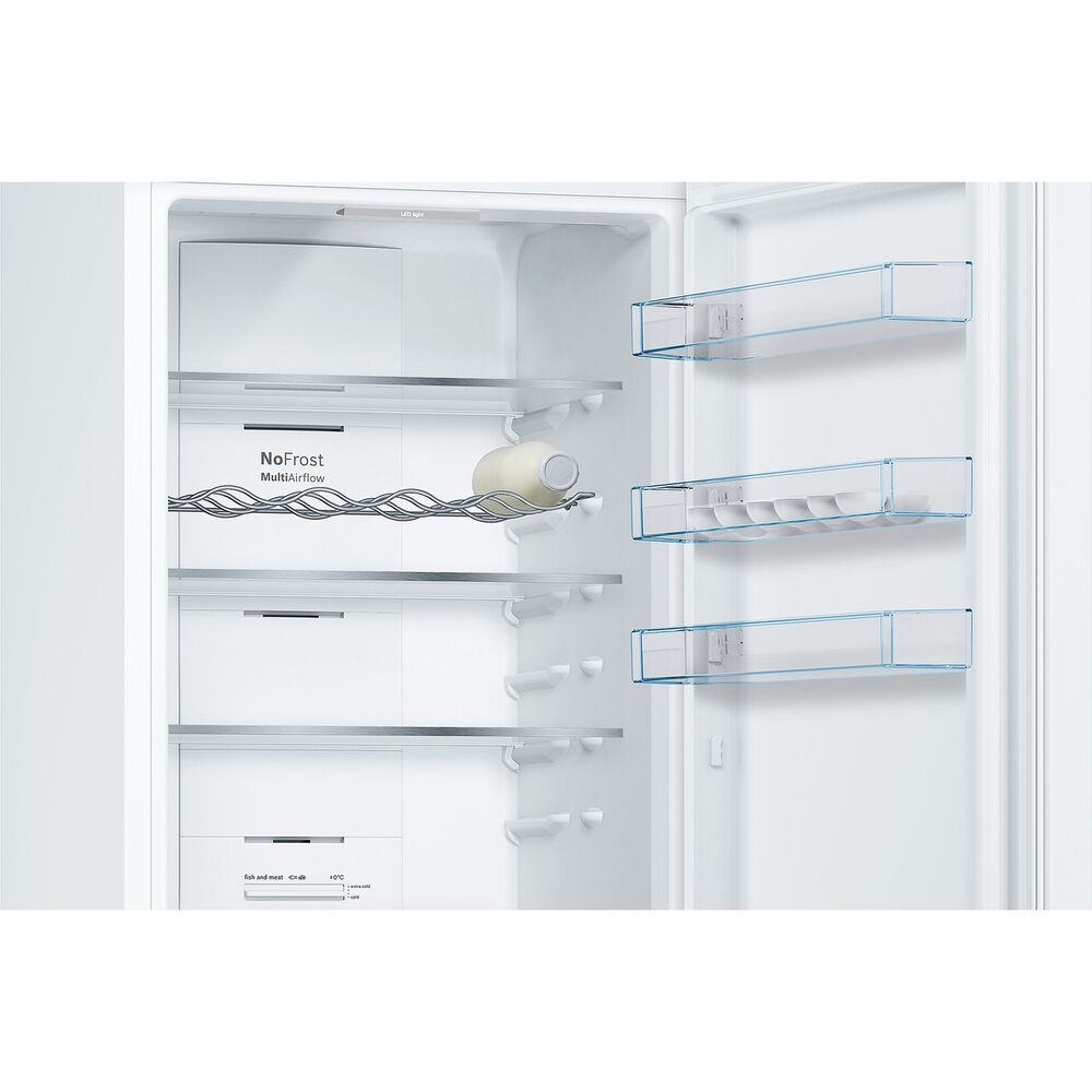 FRIGORIFERO COMBINATO KGN39VWEQ, Capacit&agrave; netta totale 368 l, Rumorosit&agrave;: 39 dB(A), 5 ripiani, Dimensioni: L 60 cm A 203 cm P 70 cm, Bianco, Classe E - PRMG GRADING ROBN - 10%, image number 4