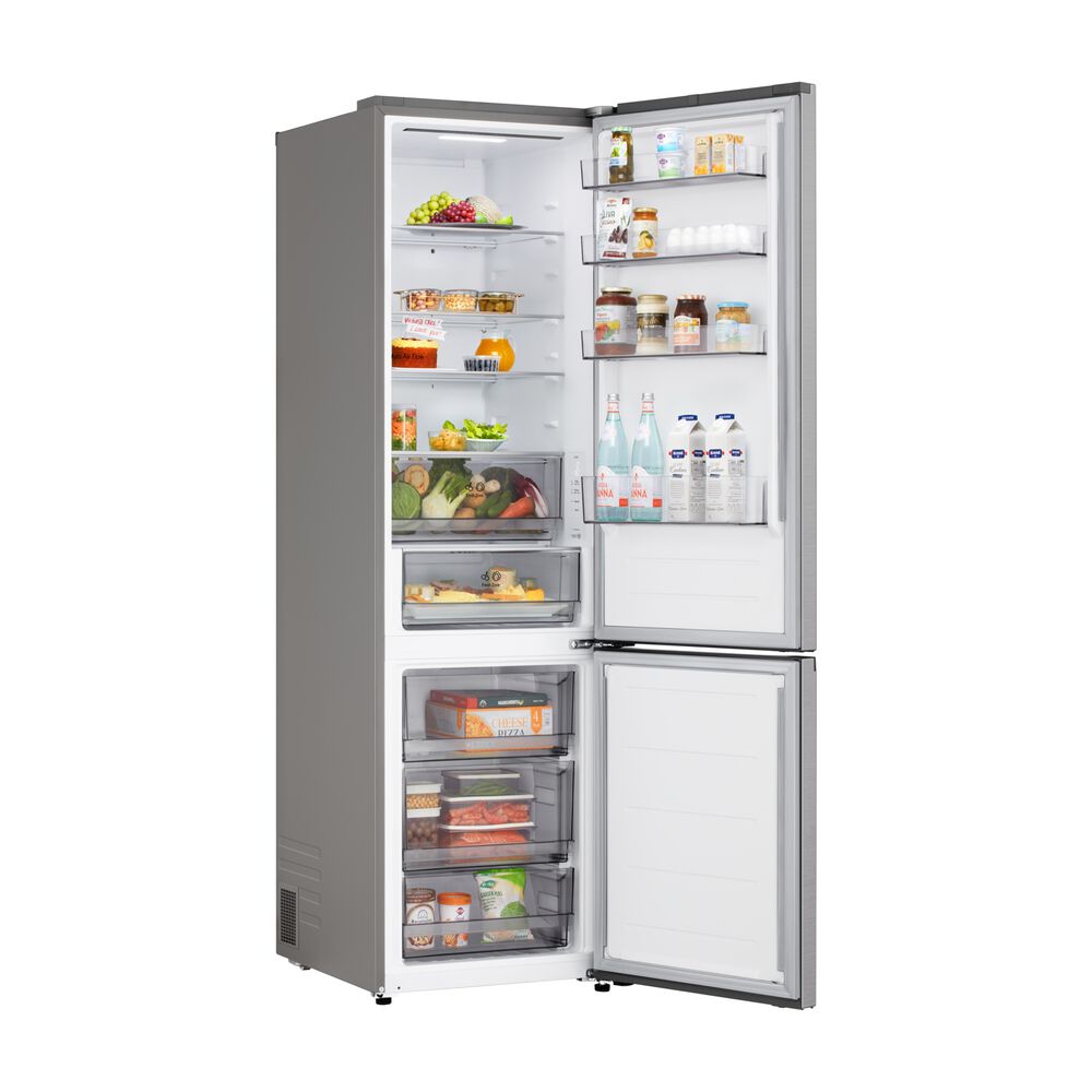 FRIGORIFERO COMBINATO LG GBBSJ20DPY, Capacit&agrave; netta totale 375 l, Rumorosit&agrave;: 35 dB(A), LAN wireless, 2 ripiani, Dimensioni: L 59,7 cm A 203 cm P 67,4 cm, Prime Silver, Classe D - PRMG GRADING ROBN - 10%, image number 5