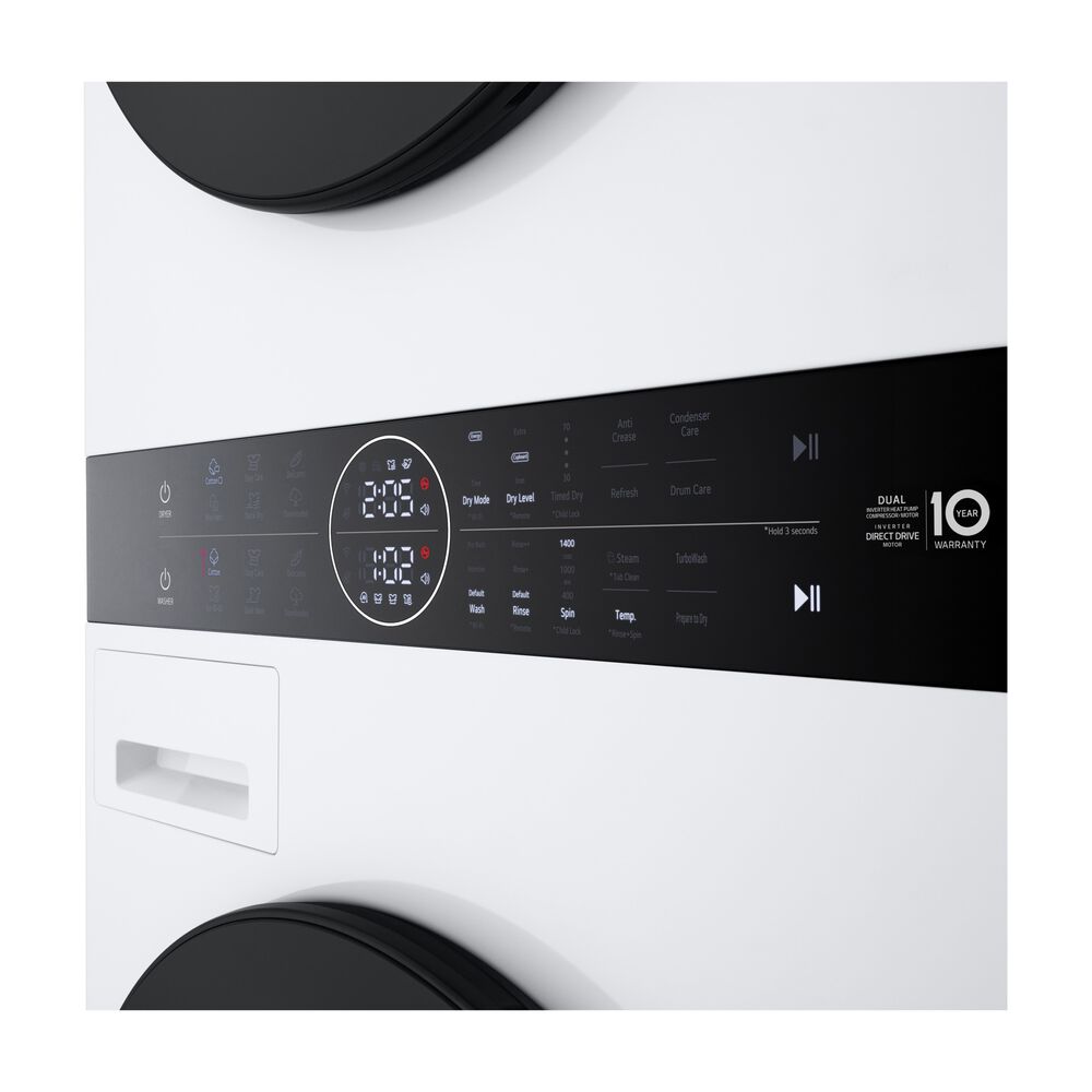 WashTower WT1210WWF LAVASCIUGA, Caricamento frontale, capacit&agrave; lavaggio 12 kg, capacit&agrave; asciugatura 10 kg, 10 programmi, Profondit&agrave; 66 cm, Giri 1400 rpm, White, Classe A - PRMG GRADING ROBN - 9.99%, image number 2