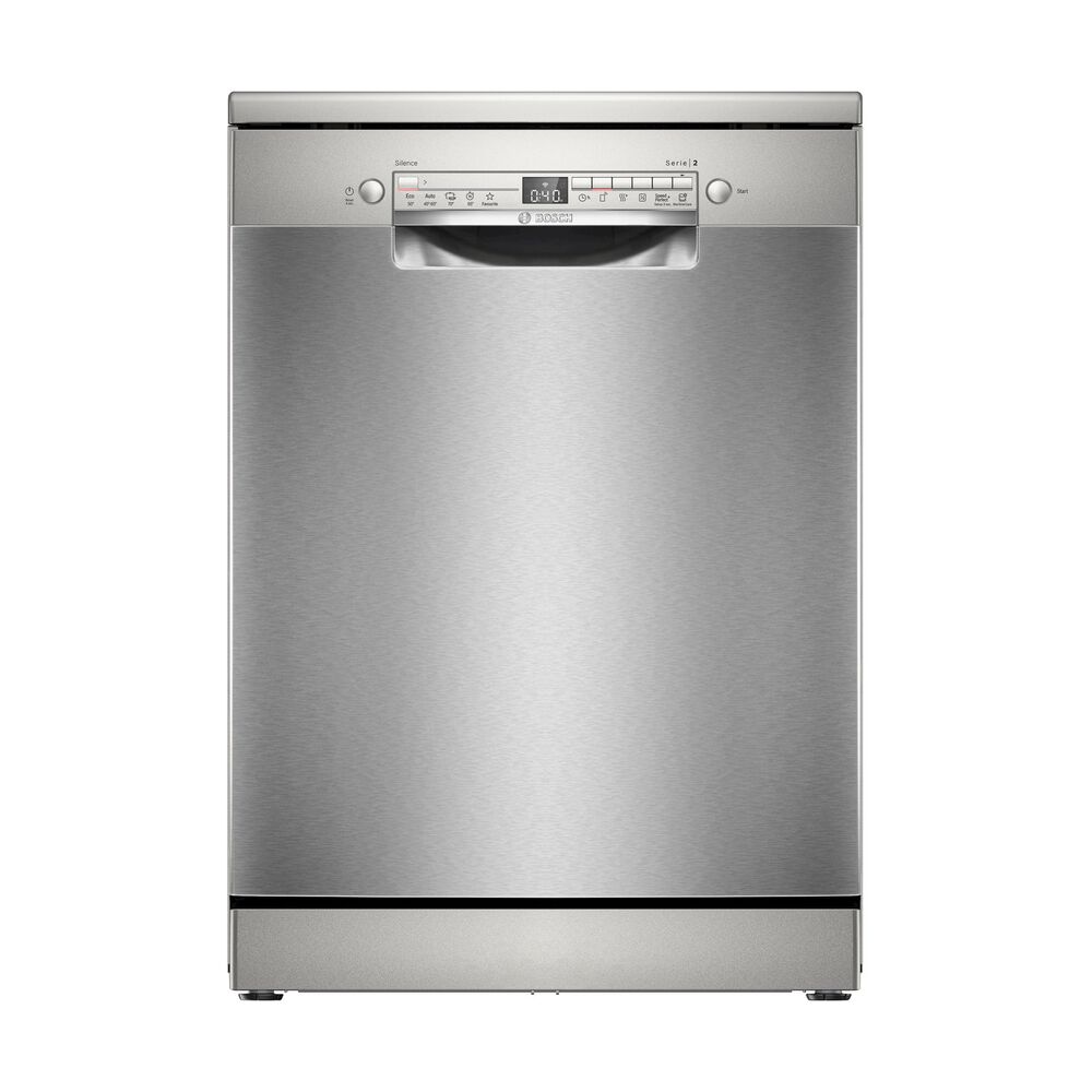 LAVASTOVIGLIE Libera installazione (FS) BOSCH SMS2HTI06E, Programmi 5, Dimensioni: L 60 cm, A 84,5 cm, P 60 cm, Rumorosit&agrave; 46 dB(A), Consumo di acqua 9 l, Acciaio spazzolato anti-impronta, Classe C - PRMG GRADING ROCN - 14.99%, image number 0