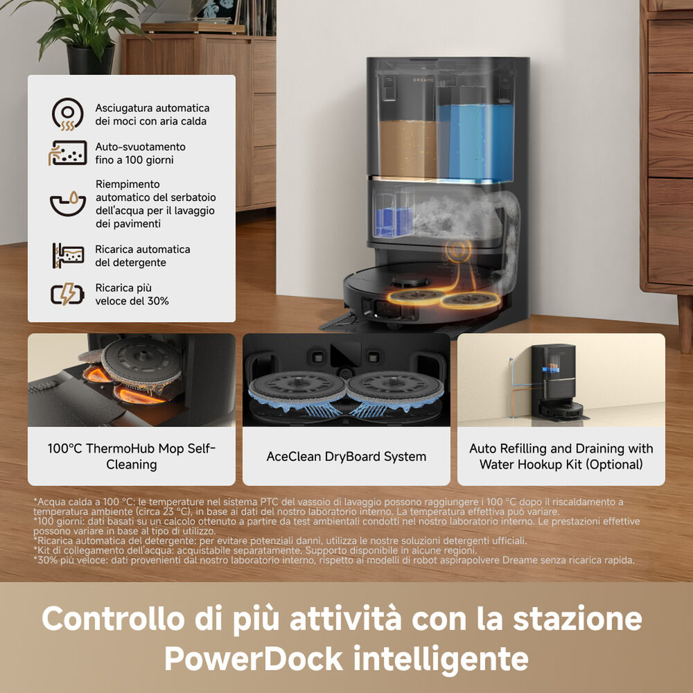 ROBOT ASPIRAPOLVERE L50VIM Ultra AE , Potenza 600 W, Lavapavimenti, Autonomia fino a 260 min, Sensore di superficie, Spazzola laterale, Base di carica, Nero - PRMG GRADING OOBN - 10%, image number 10