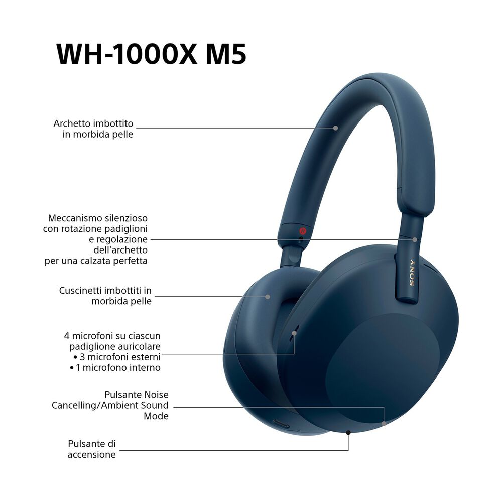 WH1000XM5L CUFFIE WIRELESS, blue, image number 8