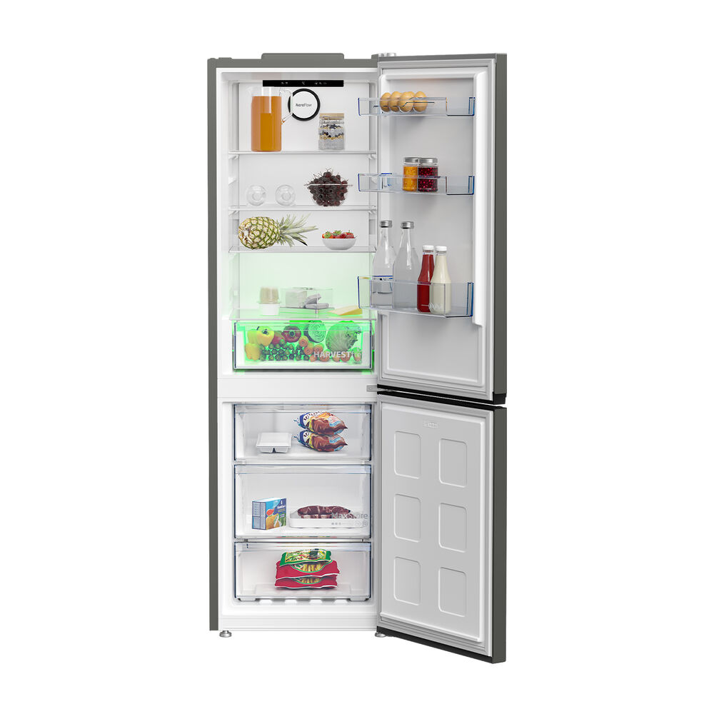 FRIGORIFERO COMBINATO B5RCNA365HG, Capacit&agrave; netta totale 316 l, Rumorosit&agrave;: 36 dB(A), 4 ripiani, Dimensioni: L 59,5 cm A 186,5 cm P 66,3 cm, Inox Dark, Classe D, image number 2