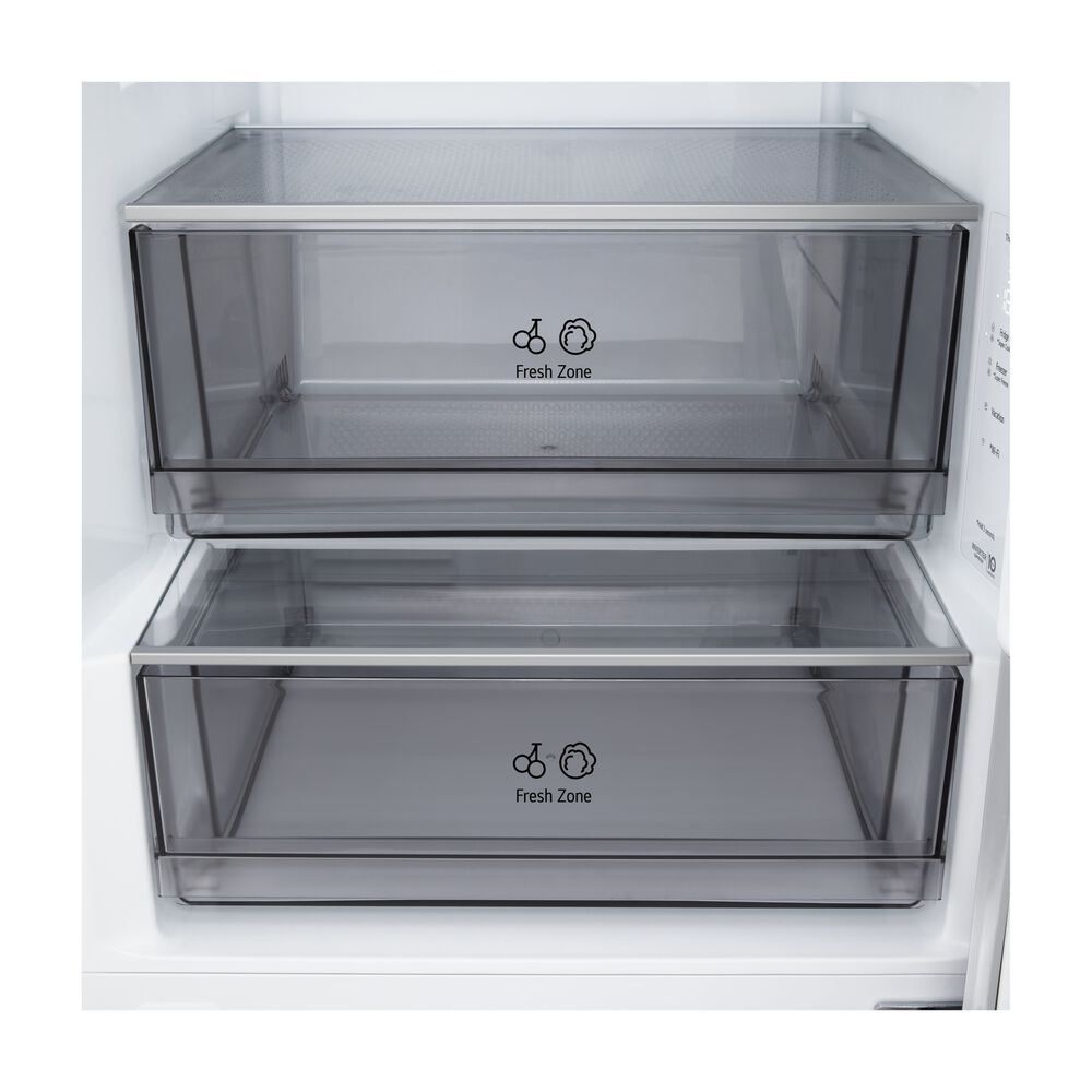 FRIGORIFERO COMBINATO LG GBBSJ20DPY, Capacit&agrave; netta totale 375 l, Rumorosit&agrave;: 35 dB(A), LAN wireless, 2 ripiani, Dimensioni: L 59,7 cm A 203 cm P 67,4 cm, Prime Silver, Classe D - PRMG GRADING ROBN - 10%, image number 20
