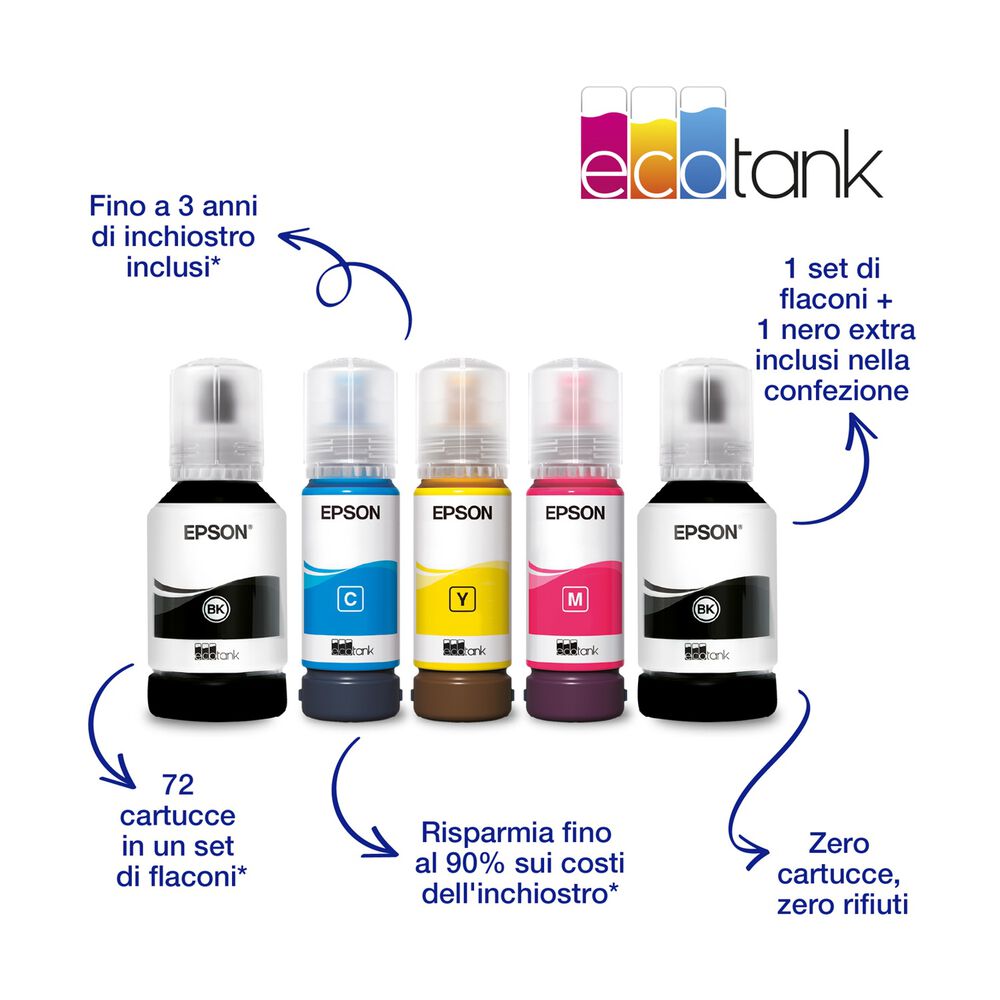 STAMPANTE INKJET EcoTank ET-2856, Inkjet, image number 3