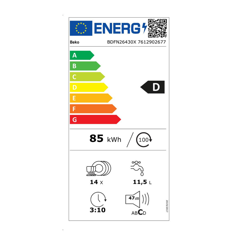 BDFN26430X LAVASTOVIGLIE, 60 cm, Classe D, image number 8