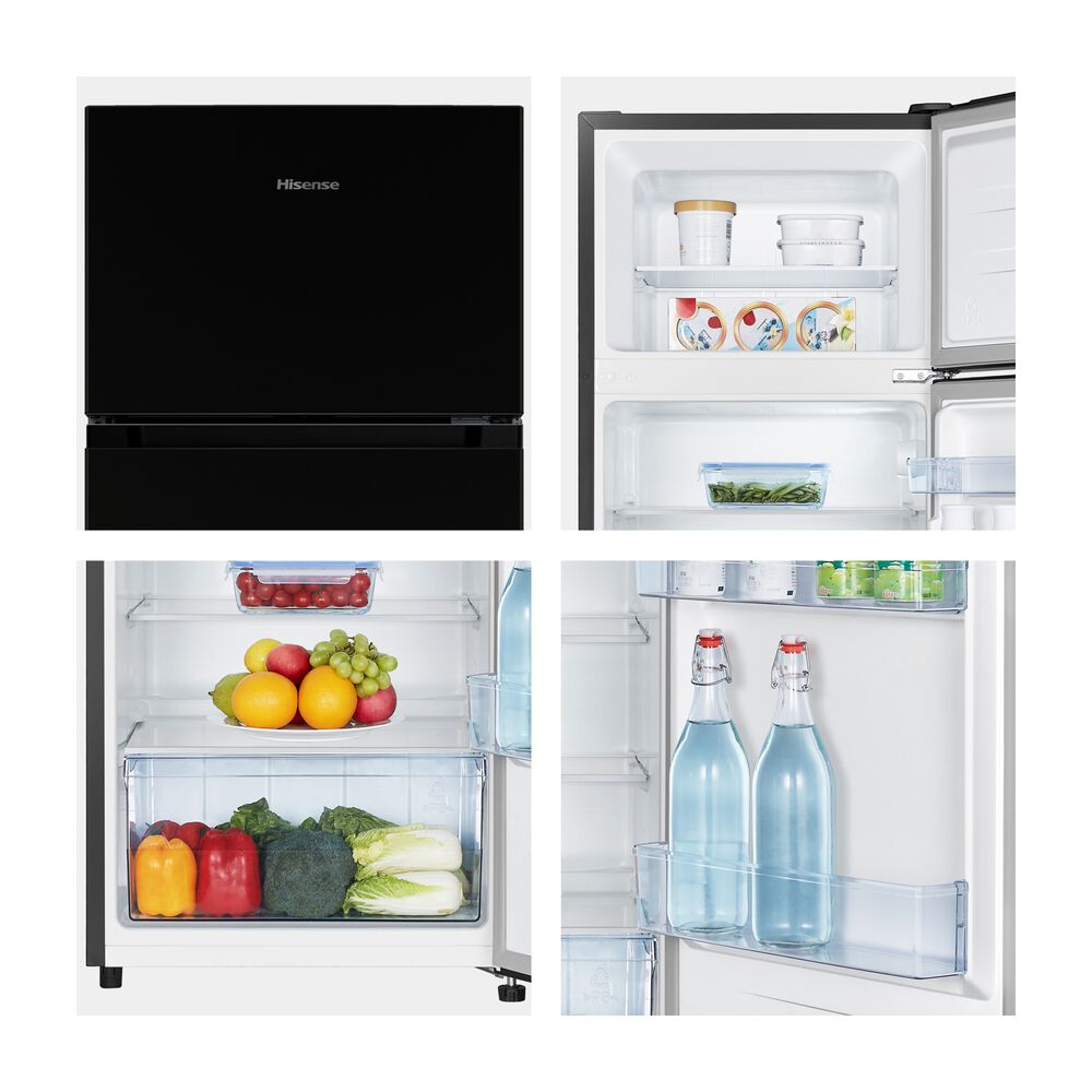 FRIGORIFERO DOPPIA PORTA RT267D4ABE, dimensioni 55 cm x 143.6 cm x 54.2 cm, capacit&agrave; netta totale 206 litri, nero, classe E - PRMG GRADING ROCN - 14.99%, image number 3