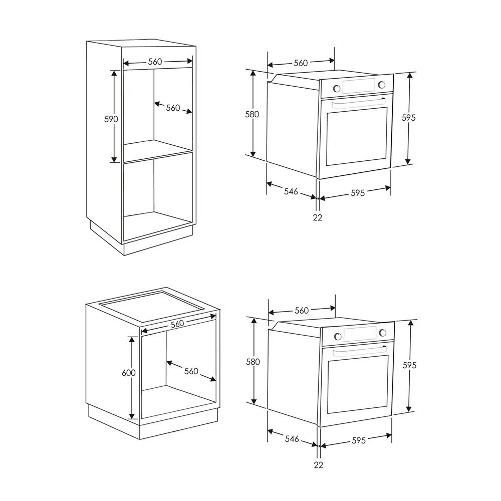 FCT605X WIFI FORNO INCASSO, classe A+, image number 2