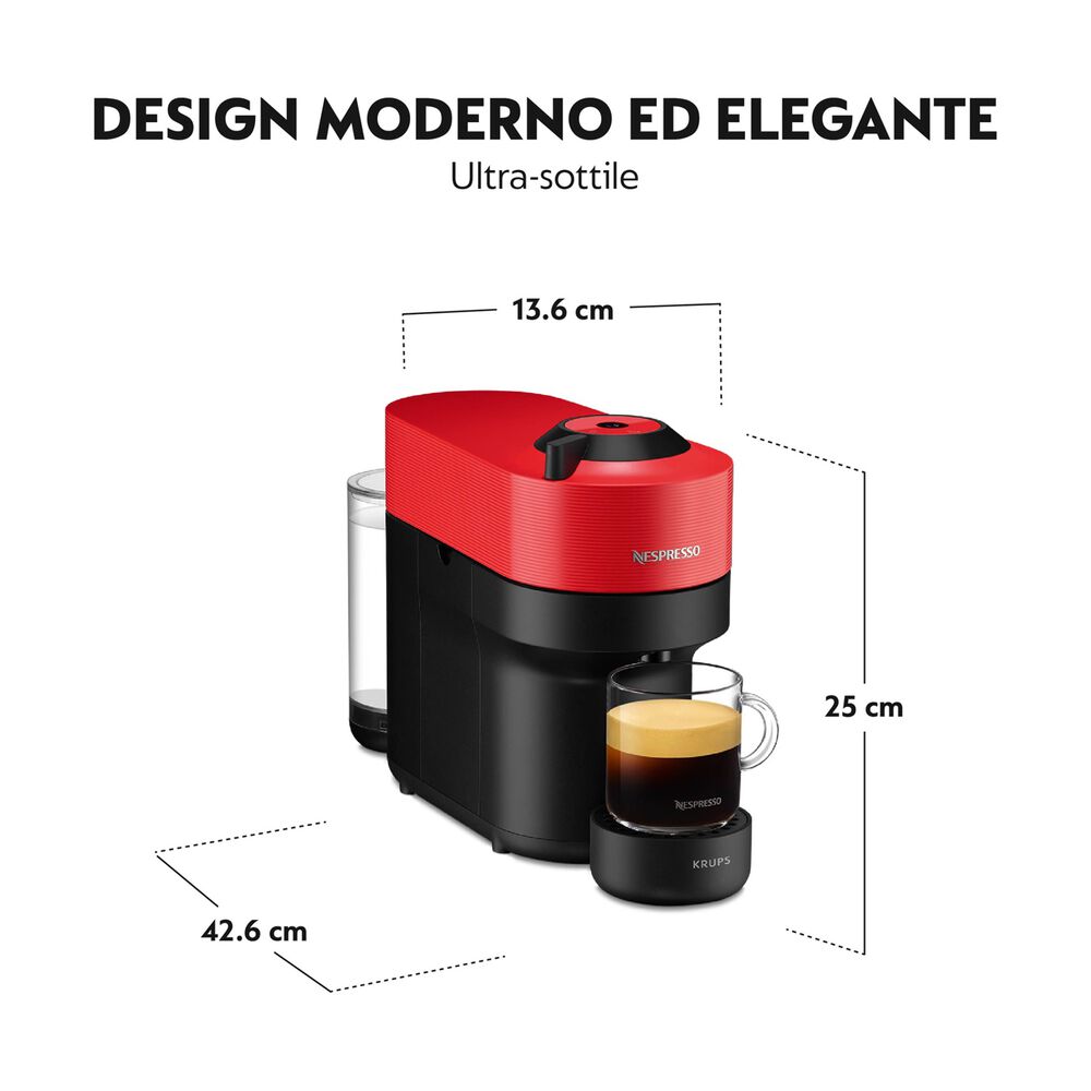 Vertuo Pop XN9205K MACCHINA CAFF&Egrave; CAPSULE, Spicy Red, image number 2