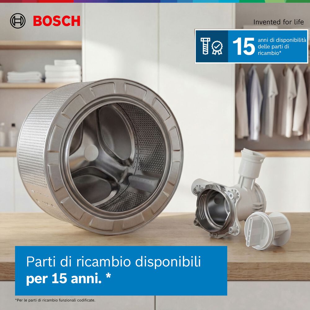 BOSCH WIW24342EU LAVATRICE INCASSO, Caricamento frontale, 8 kg, 10 programmi, Profondit&agrave; 54,4 cm, Giri 1200 rpm, Bianco, livello rumorosit&agrave; centrifuga 66 dB(A), Classe C - PRMG GRADING ROCN - 14.99%, image number 12