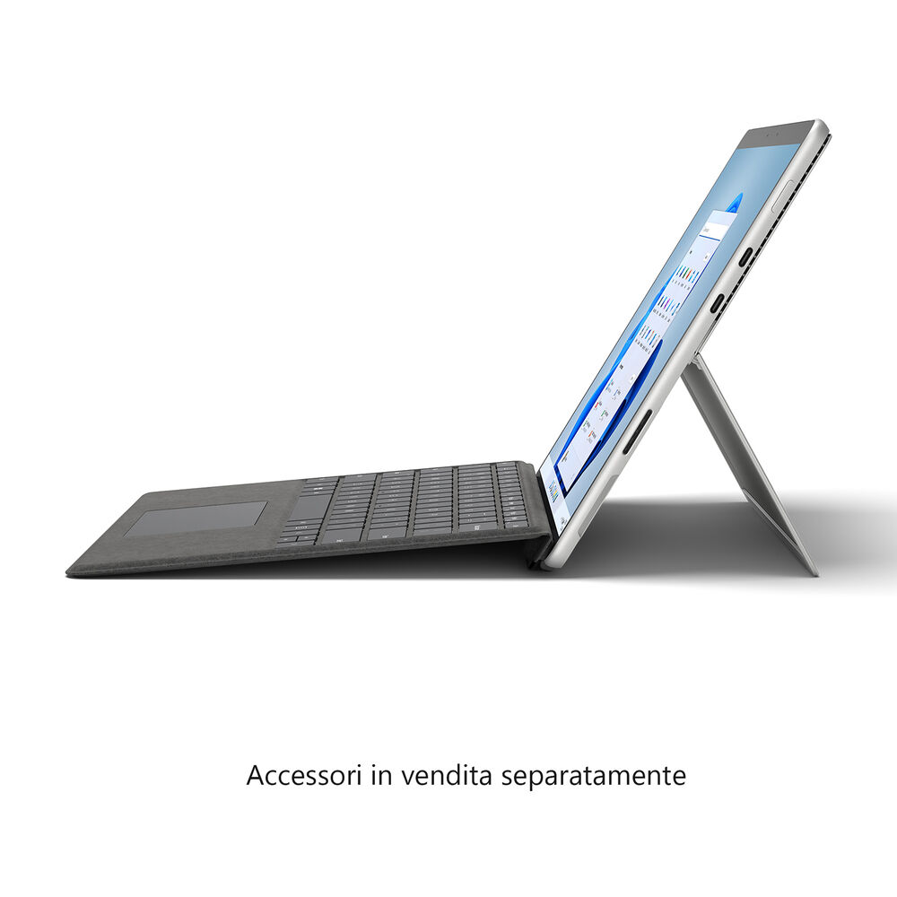 Surface Pro8 i5/8/128GB convertibile 2 in 1, 13 pollici, processore Intel® Core™ i5, 8 GB, Flash, Platinum, image number 4