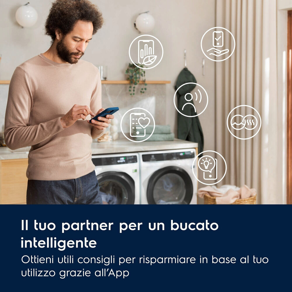 ASCIUGATRICE ELECTROLUX EW7H58GY A pompa di calore, 8 kg, profondit&agrave; 63,6 cm, 63 dB(A), BIANCO, Classe B - PRMG GRADING ROBN - 10%, image number 13