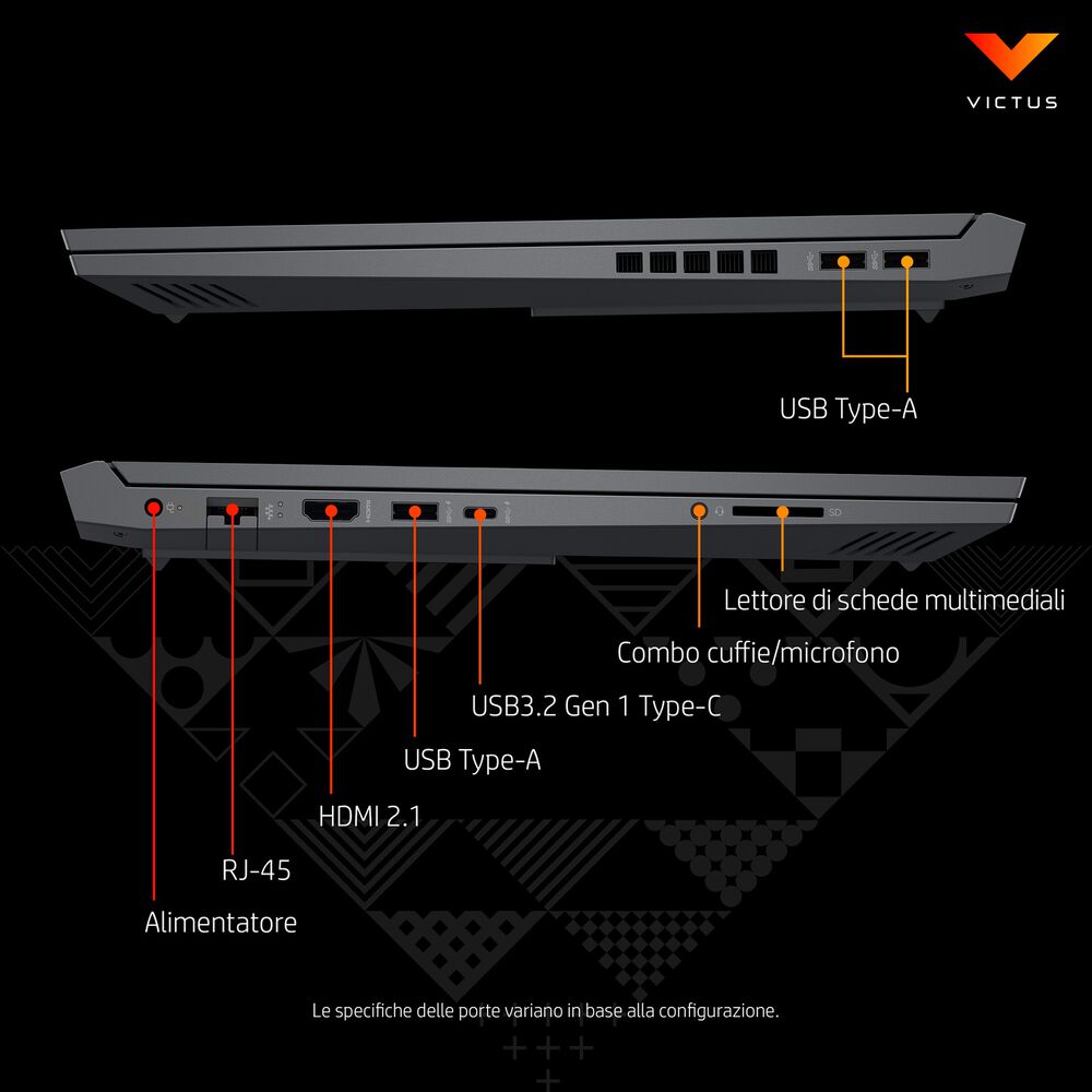 VICTUS 16-D0031NL, 16,1 pollici, processore Intel® Core™ i5, NVIDIA GeForce RTX 3060, 16 GB, SSD 512 GB, Silver, image number 6
