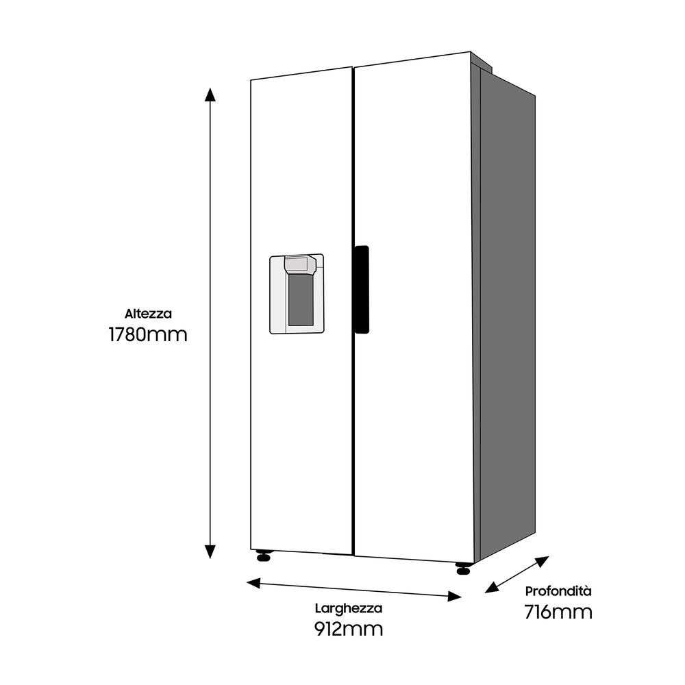 RS67A8810S9/EF frigorifero americano , image number 5