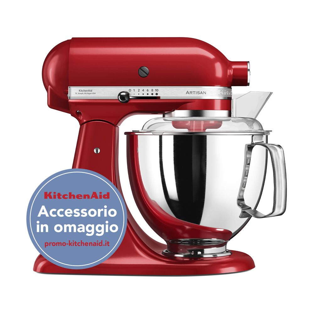  IMPASTATRICE PLANETARIA KITCHENAID 5KSM175PSEER, capacità della ciotola 4,8 l, 300 W, Empire red, image number 1