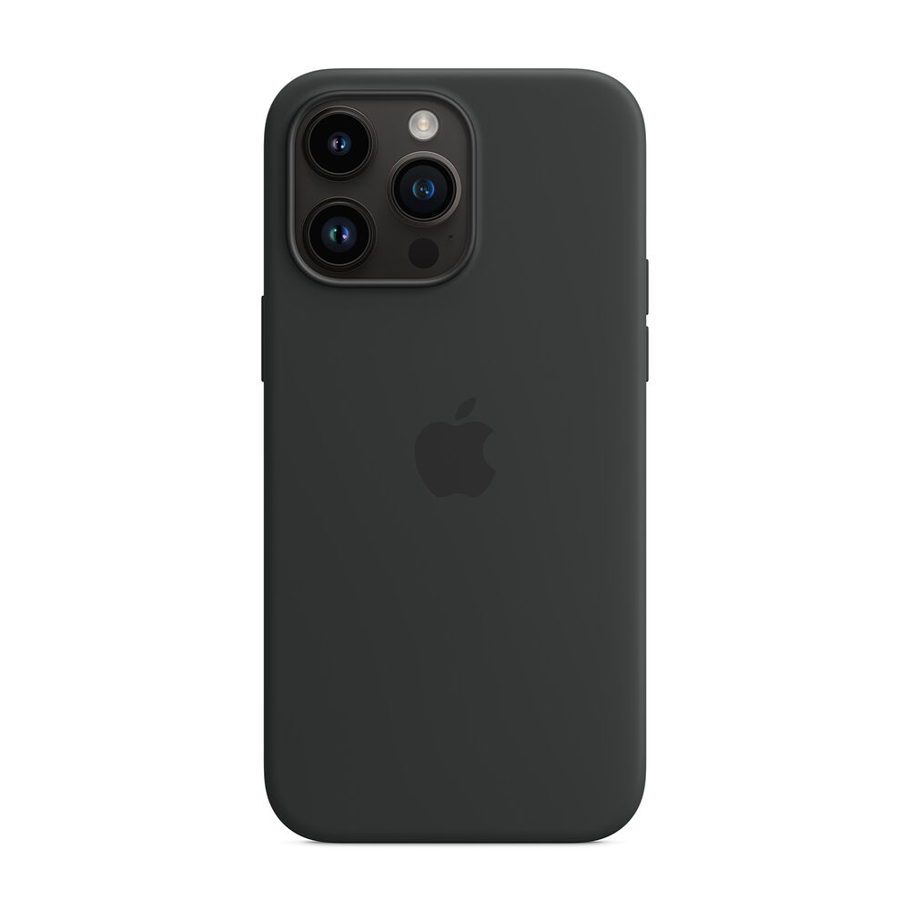 Custodia MagSafe in silicone per iPhone 14 Pro Max - Mezzanotte, image number 3