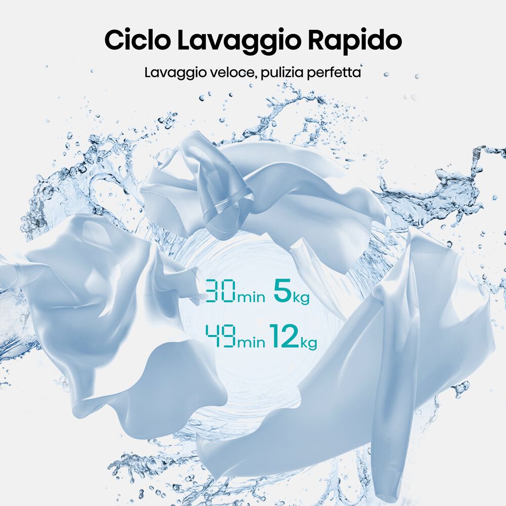 WF5I1045BWQ LAVATRICE, Caricamento frontale, 10,5 kg, 18 programmi, Profondit&agrave; 55 cm, Giri 1400 rpm, Bianco, livello rumorosit&agrave; centrifuga 72 dB(A), Classe A - PRMG GRADING ROBN - 10%, image number 9