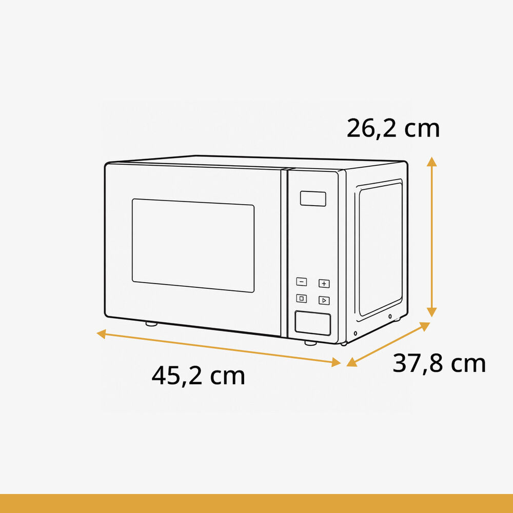 MWP 203 SB MICROONDE + GRILL, 700 W, image number 2