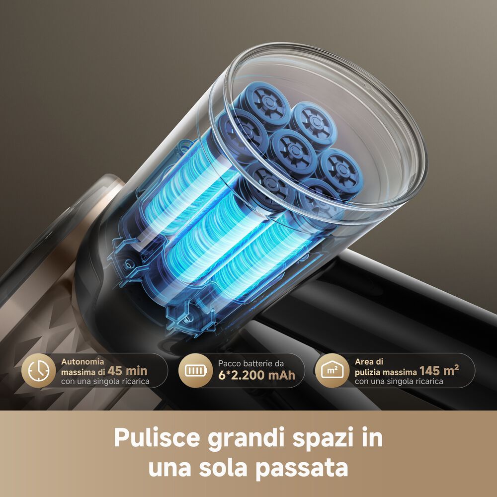 SCOPA ELETTRICA DREAME R10s Lite, Potenza Max 250 W, Autonomia fino a 45 min, Contenitore polvere fino a 0,5 l - PRMG GRADING OOCN - 15%, image number 6