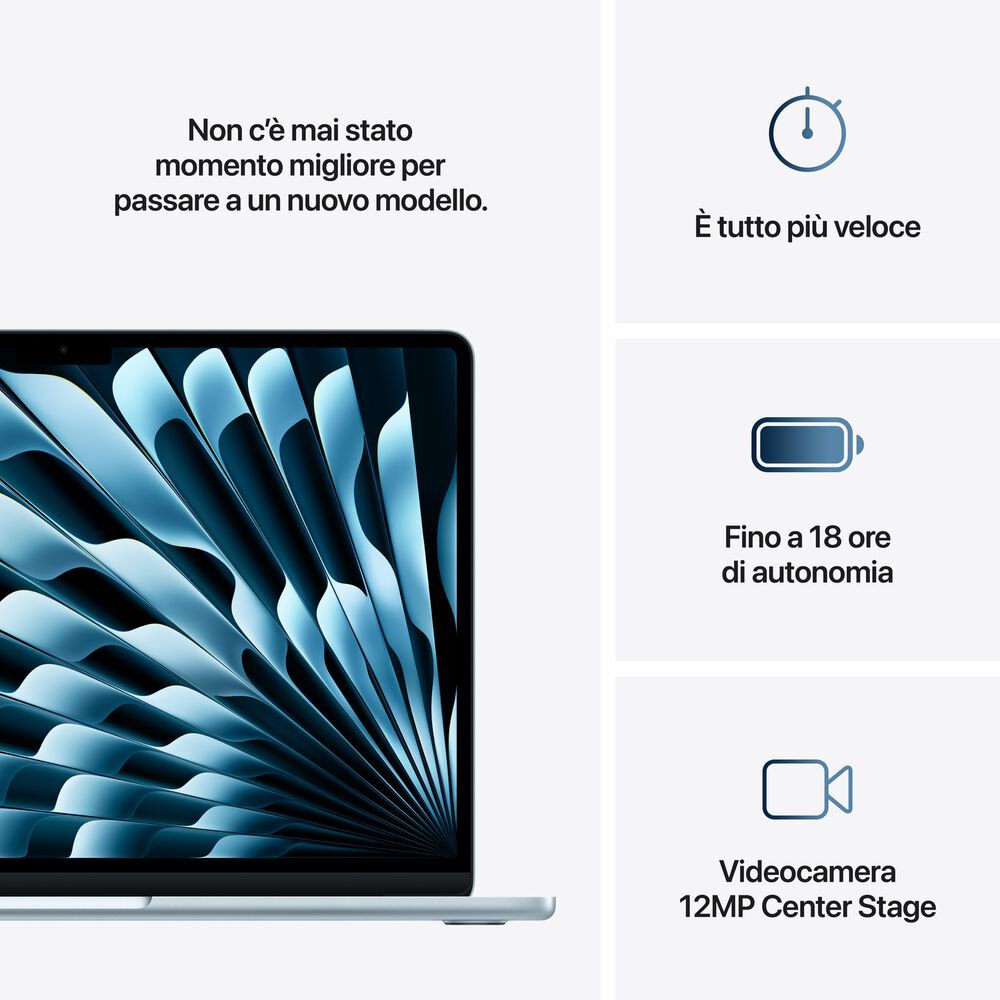APPLE MacBook Air 13'', Chip M4, 10 CPU 10 GPU, 24GB, 512GB, Celeste - PRMG GRADING OOBN - 10%, image number 10