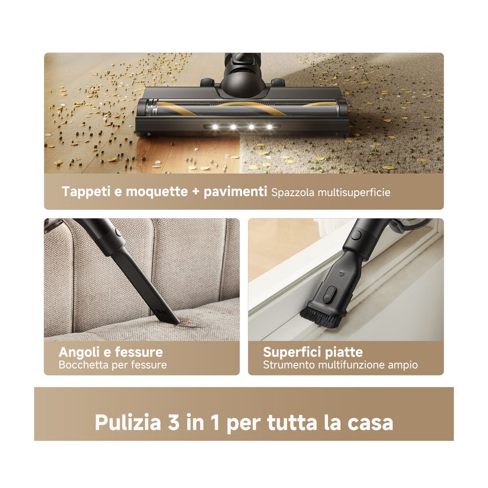 SCOPA ELETTRICA DREAME R10s Lite, Potenza Max 250 W, Autonomia fino a 45 min, Contenitore polvere fino a 0,5 l - PRMG GRADING OOCN - 15%, image number 10