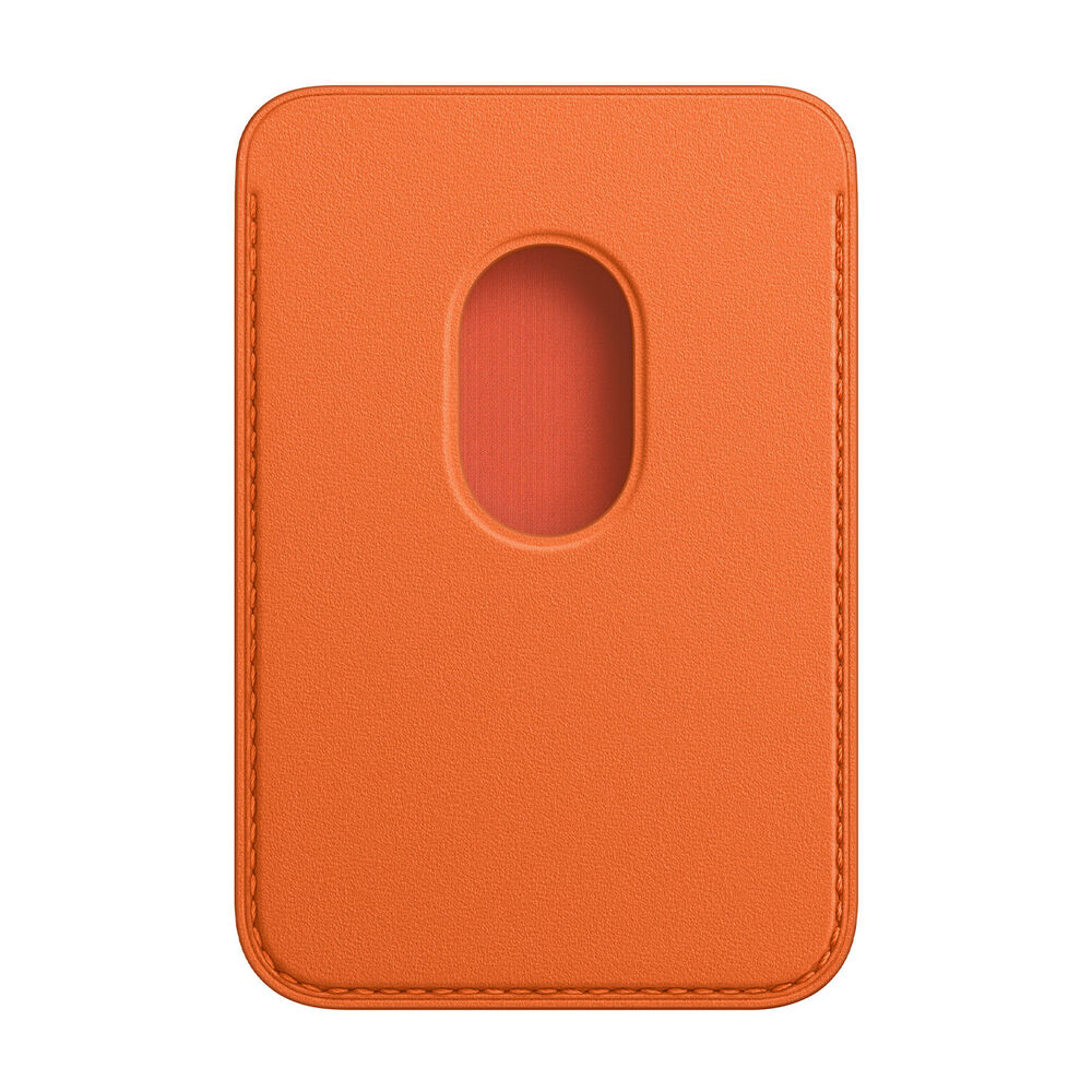 Portafoglio MagSafe in pelle per iPhone - Arancione, image number 1