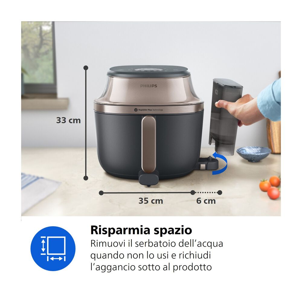 Airfryer Serie 5000 da 7.2L con vapore NA543/00, image number 2