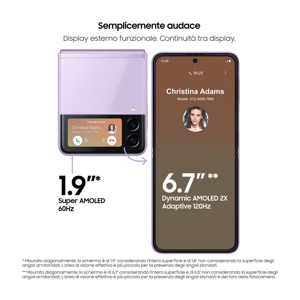 Galaxy Z Flip3 5G, 256 GB, LAVENDER, image number 3