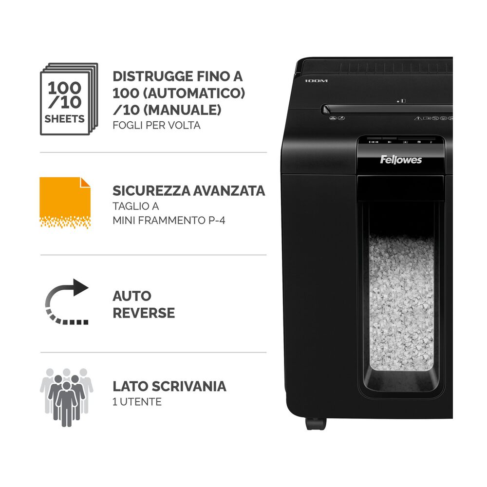 DISTRUGGIDOCUMENTI FELLOWES Distruggidoc. Automax100M, image number 2