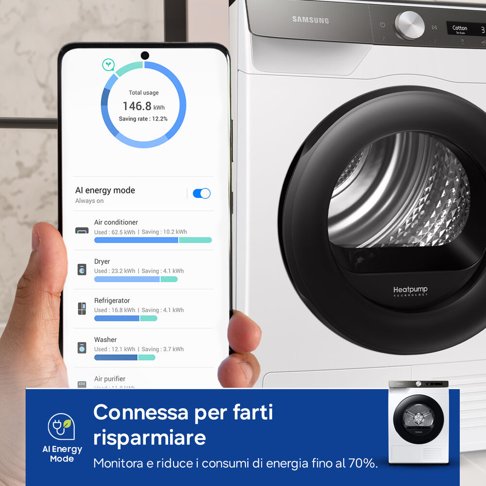 DV80T5220AT/S3 asciugatrice, 8 kg, Classe A+++, image number 5