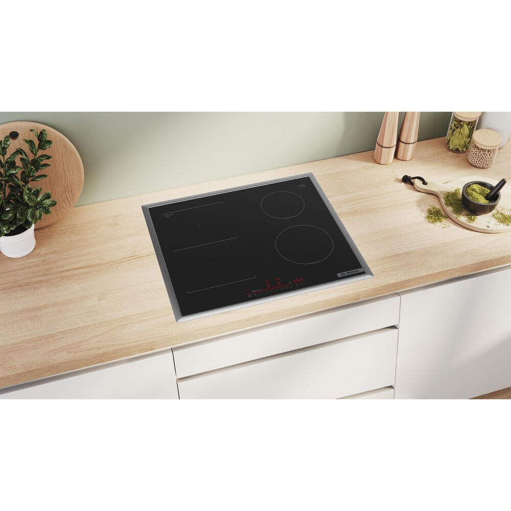 BOSCH PVS645HB1E PIANO COTTURA A INDUZIONE, 4 zone di cottura, dimensioni: L 58,3 cm, P 51,3 cm, piano in Vetroceramica, Nero  - PRMG GRADING ROAN - 5%, image number 5