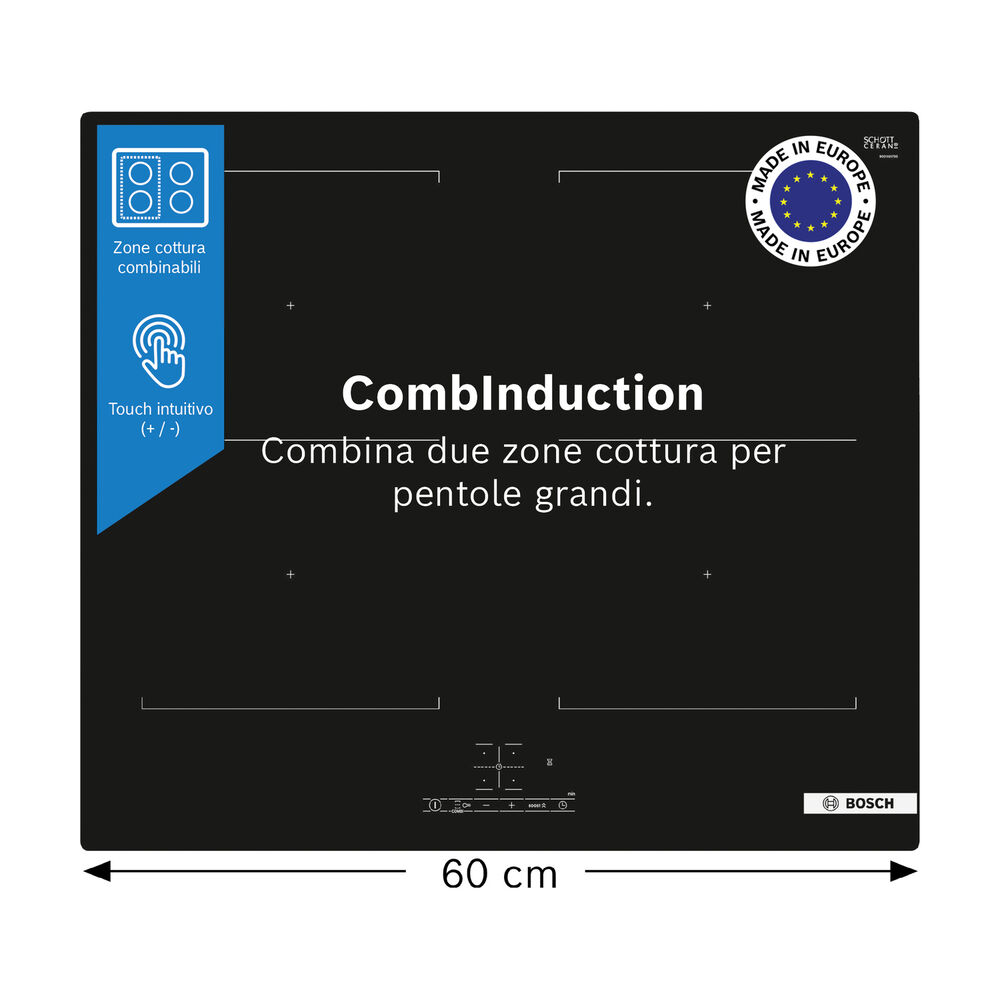  PIANO COTTURA BOSCH PVQ611BB6E, zone cottura 4, image number 0