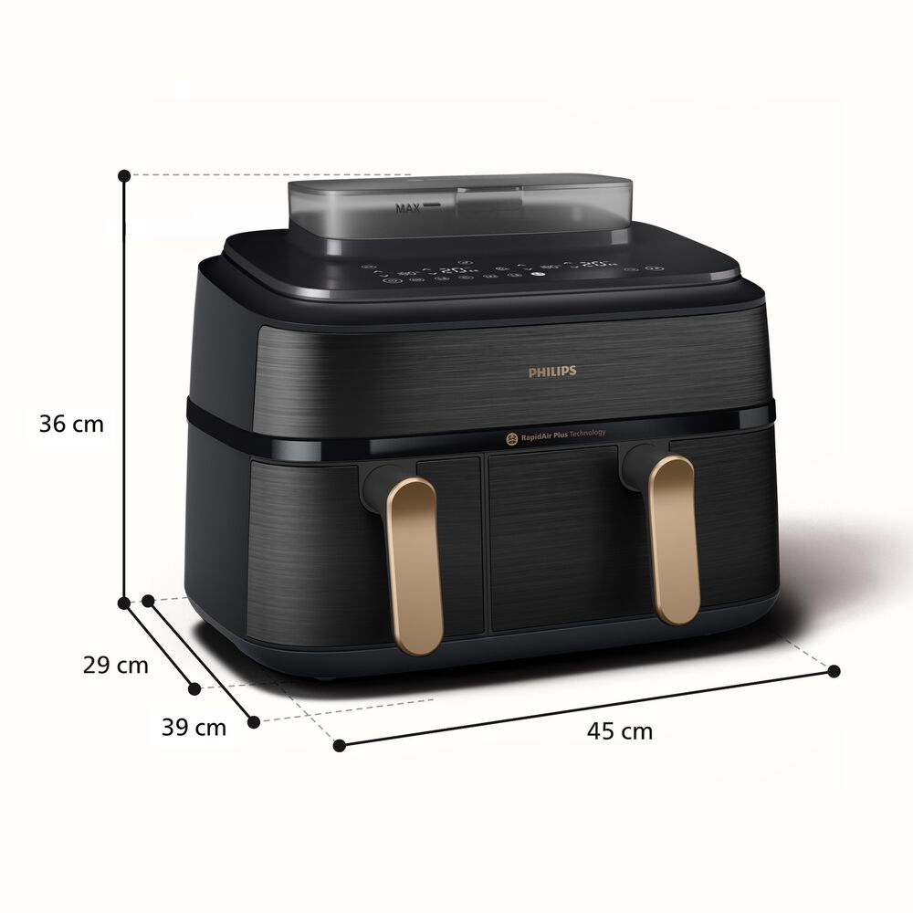 Airfryer Serie 5000 da 9L cottura vapore NA552/00, image number 6