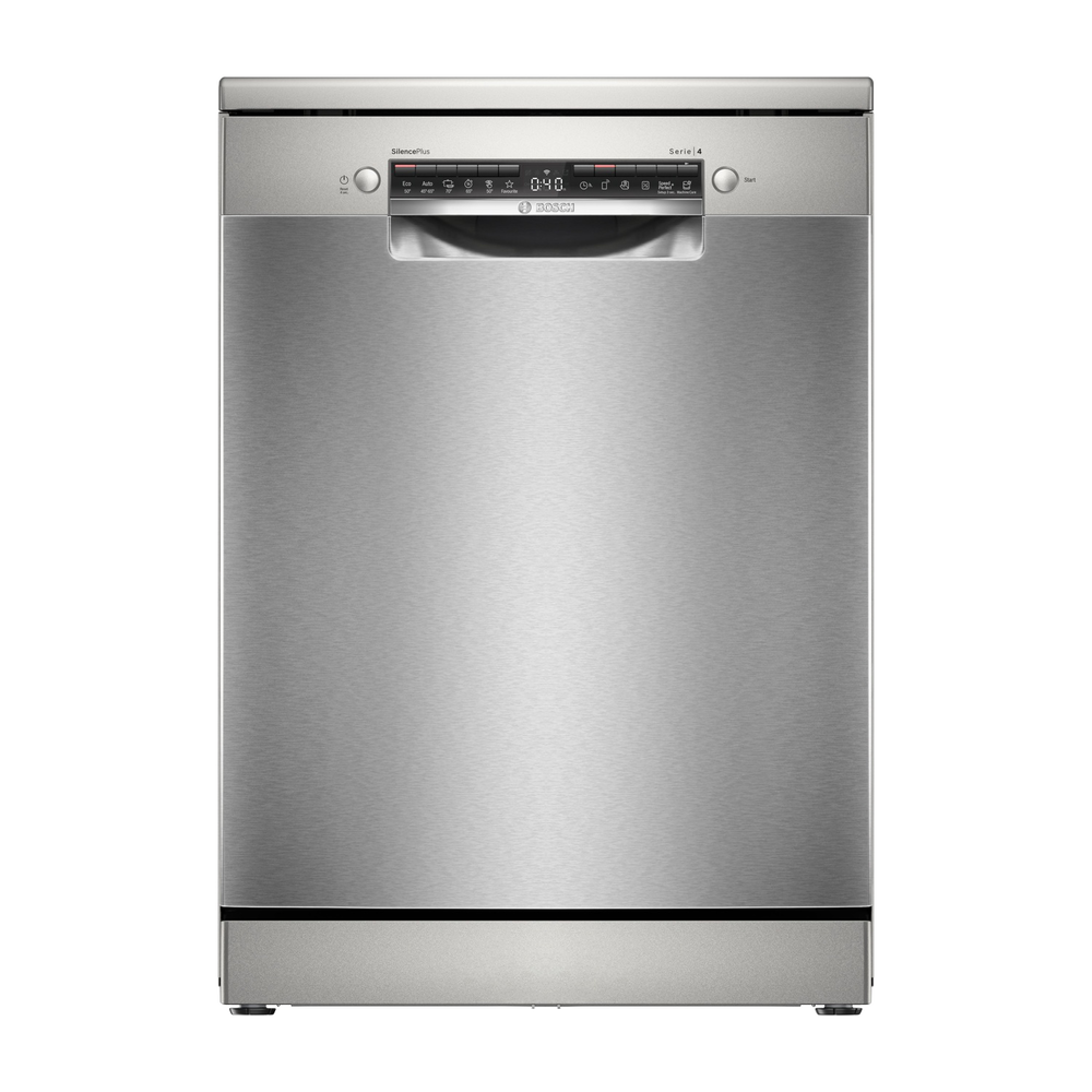 LAVASTOVIGLIE Libera installazione (FS) BOSCH SMS4EVI08E, Programmi 6, Dimensioni: L 60 cm, A 84,5 cm, P 60 cm, Rumorosit&agrave; 44 dB(A), Consumo di acqua 9 l, Acciaio anti-impronta, Classe B - PRMG GRADING ROBN - 10%, image number 0