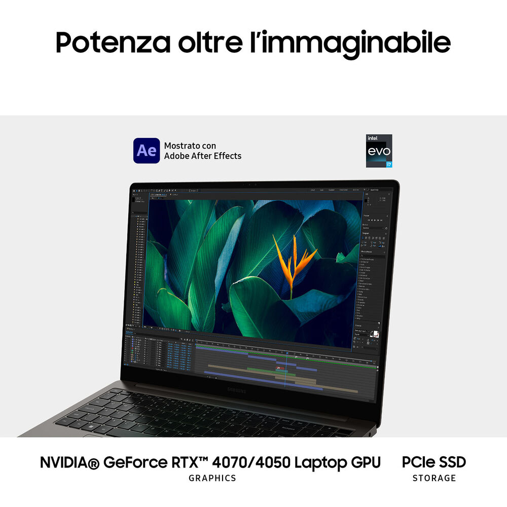Galaxy Book3 Ultra, 16 pollici, processore Intel® Core™ i7, NVIDIA GeForce RTX 4050, 16 GB, SSD 512 GB, Graphite, image number 3