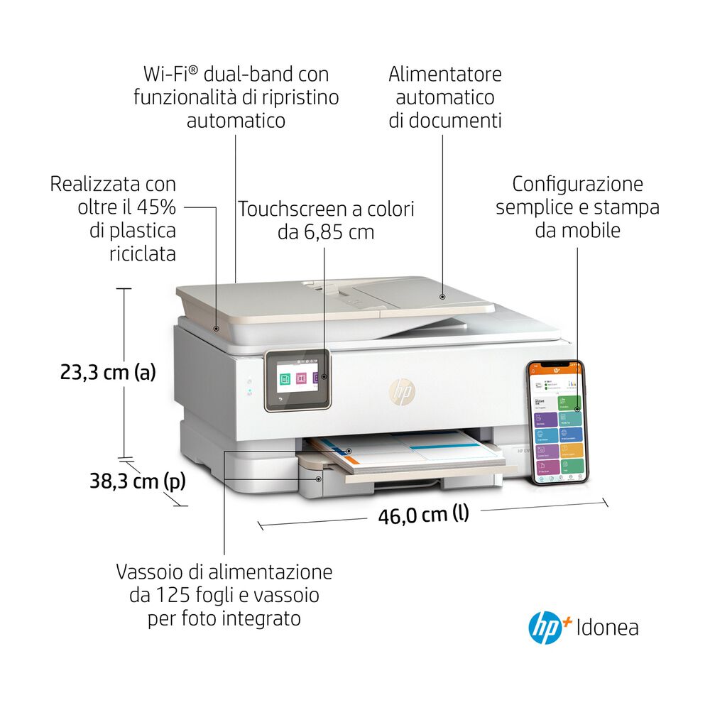 STAMPANTE INKJET ENVY 7924E CON HP+, Inkjet, image number 3