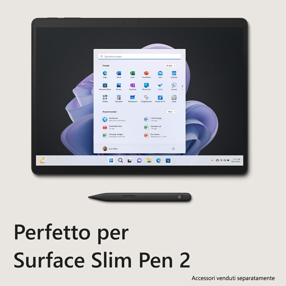 Surface Pro 9 – 13 convertibile 2 in 1, 13 pollici, processore Intel® Core™ i7, 16 GB, SSD 256 GB, Graphite, image number 6