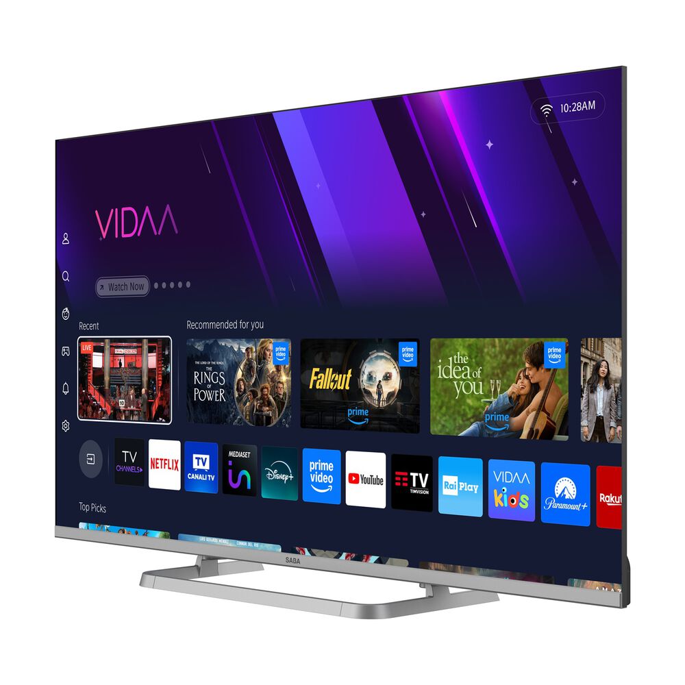 SABA SA43KM10VDA TV LED, SMART TV, 43 ", LED, Processore CA55 x 4@1.2Ghz, Light Gray, Classe G - PRMG GRADING OOBN - 10%, image number 2
