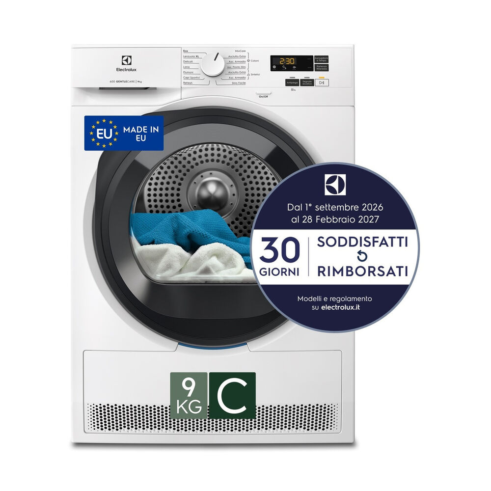 ASCIUGATRICE EW6H19G A pompa di calore, 9 kg, profondit&agrave; 63,6 cm, 64 dB(A), Bianco, Classe C - PRMG GRADING ROCN - 15%, image number 1