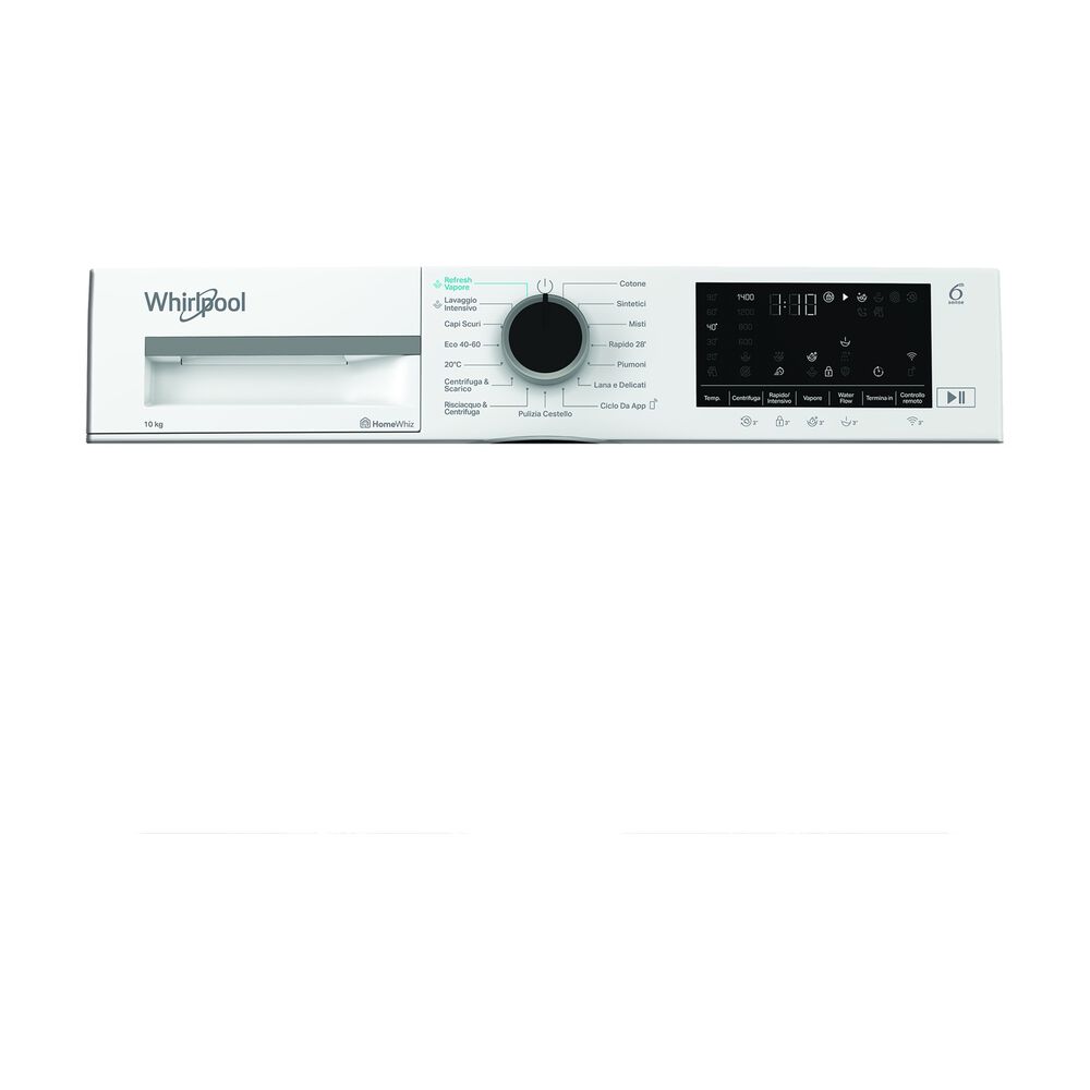 WHIRLPOOL WAM 09WB IT LAVATRICE, Caricamento frontale, 10 kg, 16 programmi, Profondit&agrave; 58 cm, Giri 1400 rpm, Bianco, Classe A - PRMG GRADING ROCN - 15%, image number 6